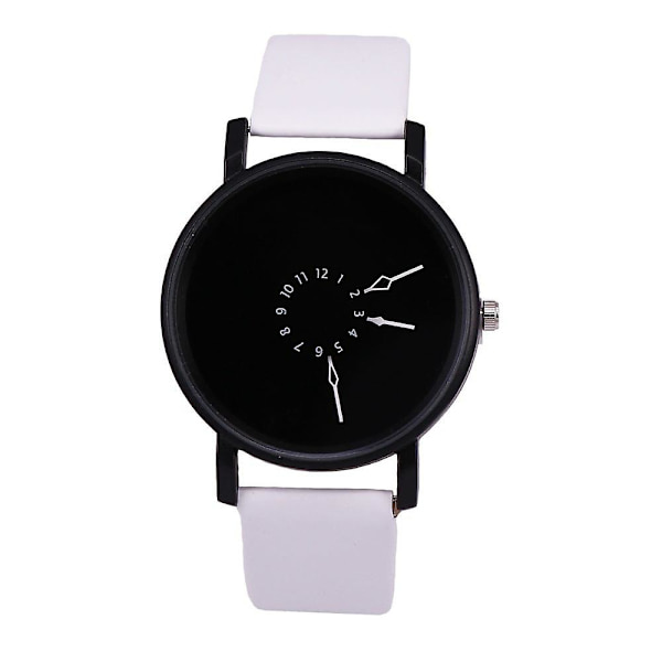 Inverteret Pegeur Watch Kvinde Studenter Par Neutral Kvarts Mænd Black face and white ribbon