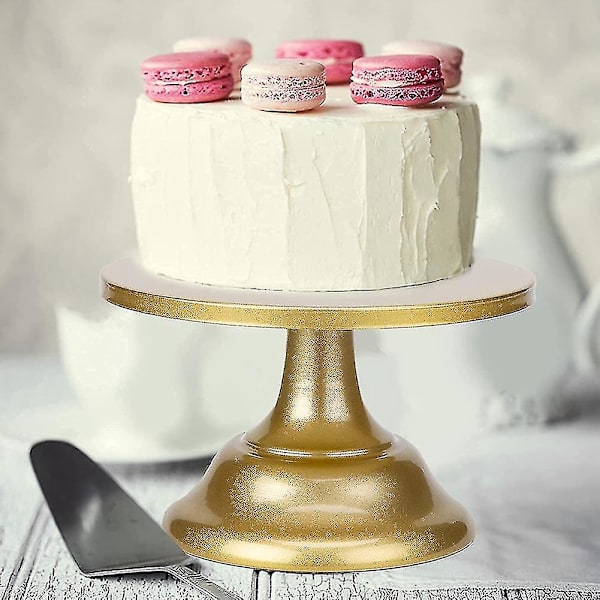8 Tums Kaktårtställ med Bas, Afternoon Tea Gyllene Kaktårtställ