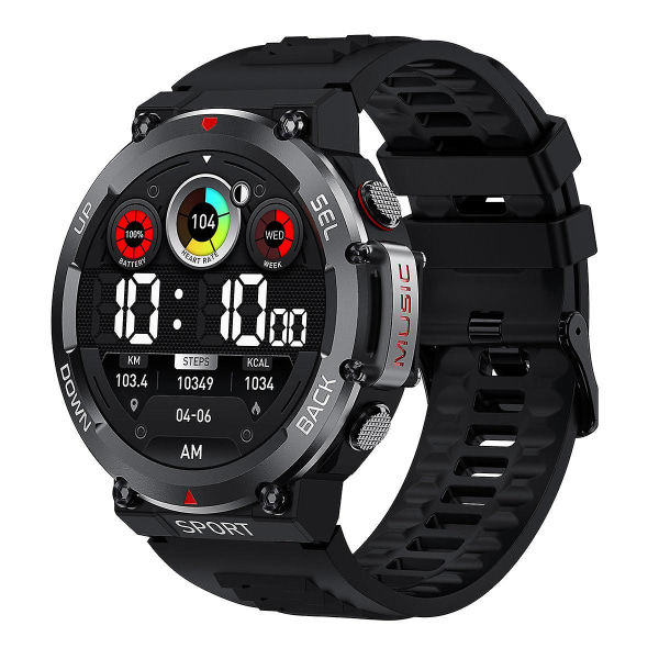 Bluetooth Opkald Offline Betaling Smartwatch Black