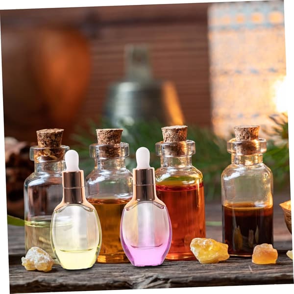 4st 30ml Glasdroppflaskor Slitstarka Eterisk Olja Flaskor Bärbara Reseunderflaskor och Hushållsbruk Slumpmässig Färg