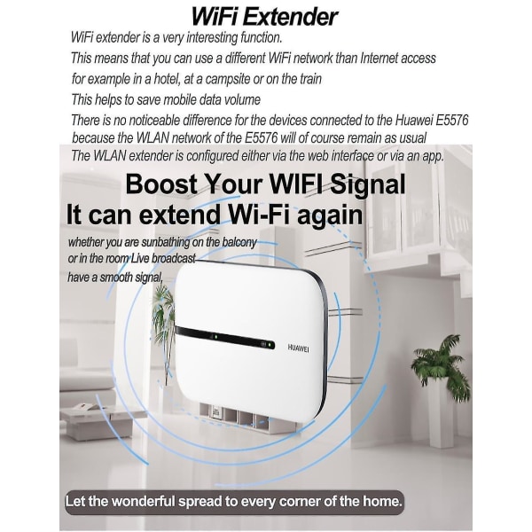 Huawei 4g Router Mobile Wifi E5576 Lås opp Hotspot