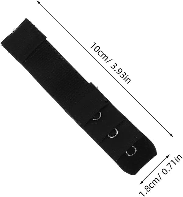 16 stk. krok-BH-stroppforlengerklips 3 rader justerbare elastiske ryggforlengelsesbelter erstatning