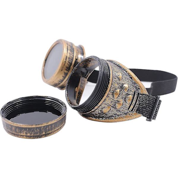 Diamantlins Vintage Steampunk Skygglas Svetsning Gotisk-Koppar