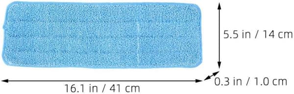 4 st återanvändbara moppdynor i mikrofiber, mycket absorberande golvrengöringsdukar