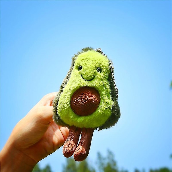 1 st. Nyckelring Frukter Fylld Plysch Leksak Fylld Dock Nyckelring Kudde Flicka Kawaii Väska Hänge
