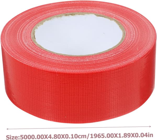 Kraftig rød gaffateip, lys 48 mm 50 m lang vanntett lim