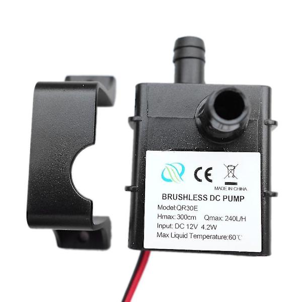 Högpresterande QR30E DC 12V 4.2W Vattentät Borstlös Pump