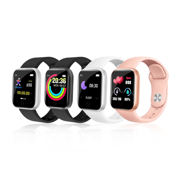 Smart Armband 1,44 Smart Armband Bluetooth Puls Blodtryck Bluetooth Sport Armband Watch Pink