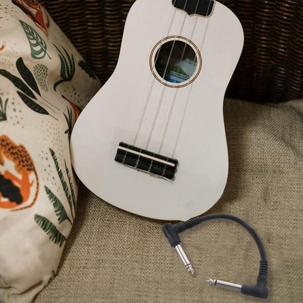 Gitar Effektkabel 6 stk 30 cm Enkeltstykke Elektrisk Instrument Patchkabel for Musikkfremføring
