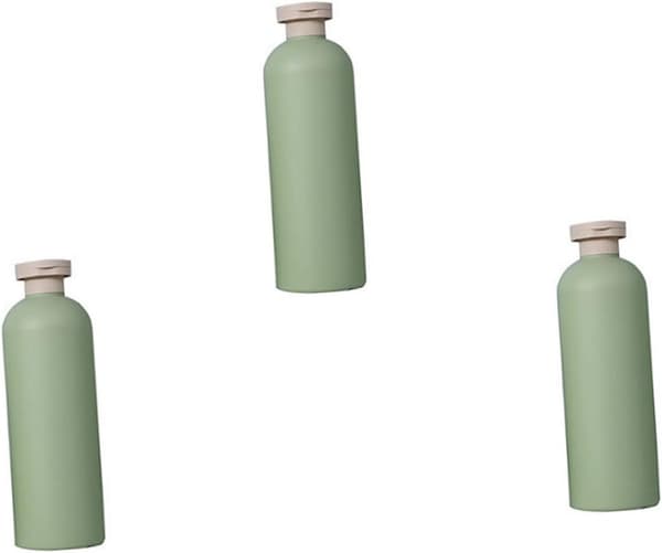 3st 400ml påfyllningsbara duschgelflaskor schampo underflaskor med snäpplock PE-material