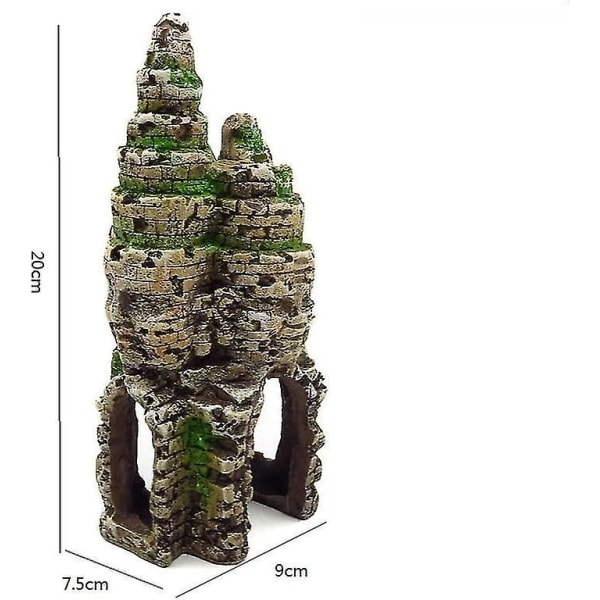 Akvaariokoristeet, maisemakoristeet, Angkor Wat Buddha -patsasrakennuksen akvaariokoristeet, 20x