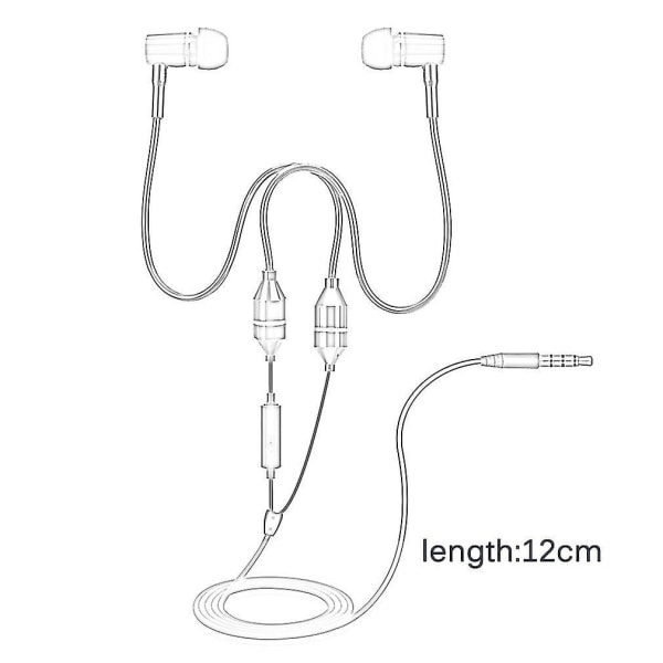 12cm Anti Radiation Matkapuhelinkuulokkeet Kuulokkeet FC12