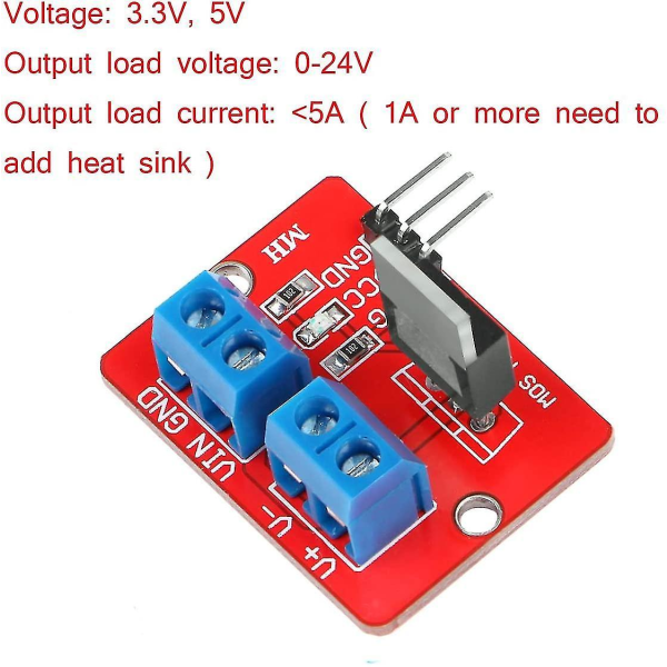 10 st Irf520 Mosfet Drivringsmodul för Arduino Pi