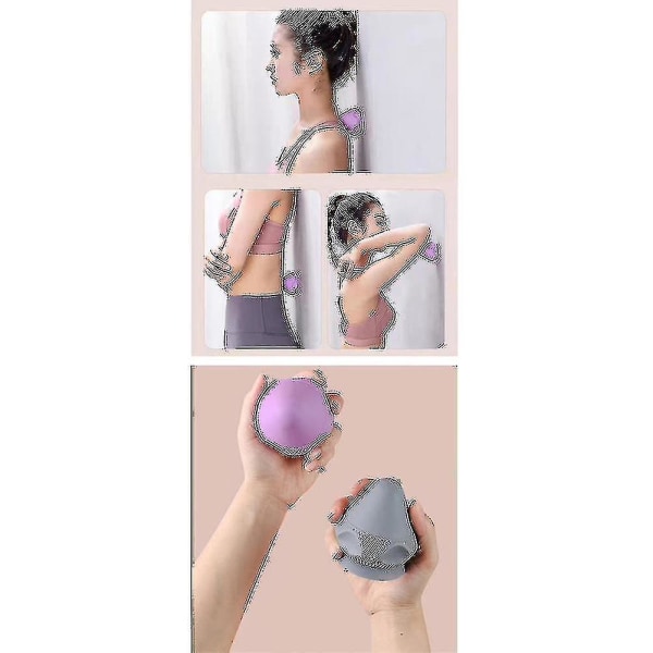 Silicon Massage C Solid Adsorption Ball Psoas Muscle Release Pink