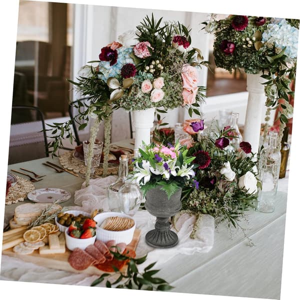 Front 1 stk. urtepotte hvid vase urne til planter urne urtepotte vaser