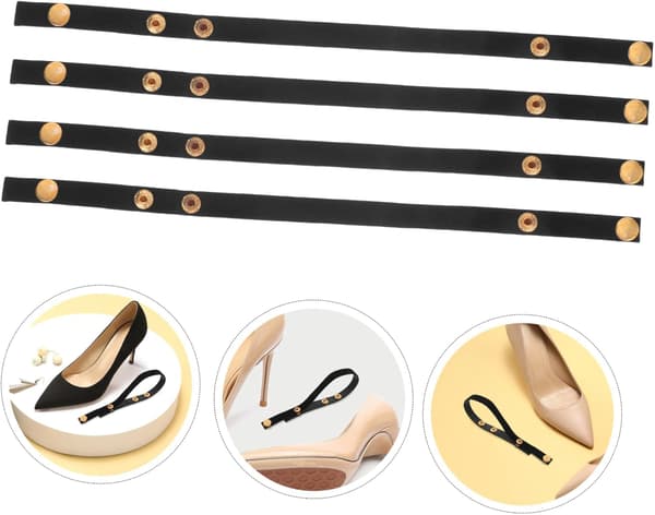 Justerbare Avtakbare Usynlige Skostropper med Trykknappdesign