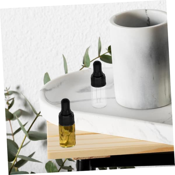 Mini dråbeflasker til æteriske olier og hudplejeprodukter 20 stk. 3 ml glas og PP-materiale