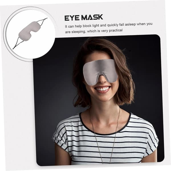 Elastisk silke øyemaske sovemaske for kvinner menn lysblokkerende øyedeksel komfortabelt silkemateriale