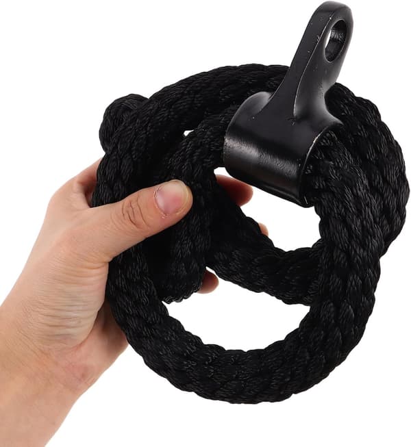 Tricep Rope Kabelmaskine Tilbehør 27-tommer Skridsikkert Greb Trækkesystem Tilbehør