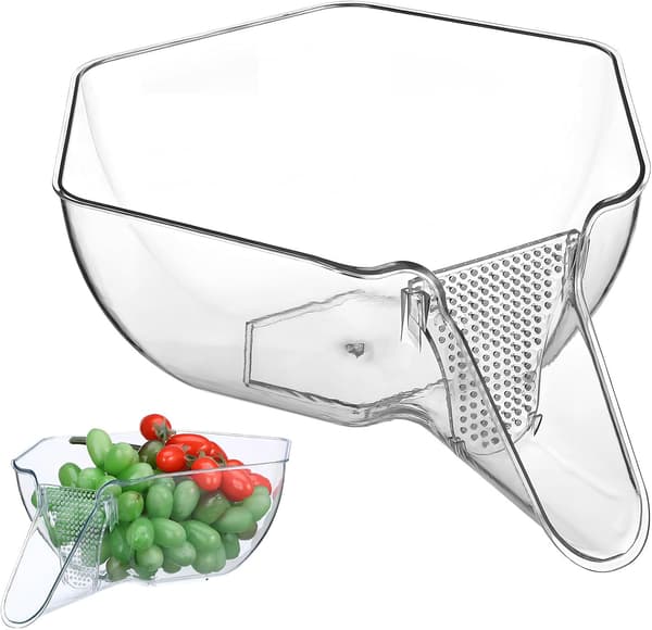 Risvaskebolle Avløpskurv Risil Stor Kapasitet Solid Plastdørslag til Kjøkken