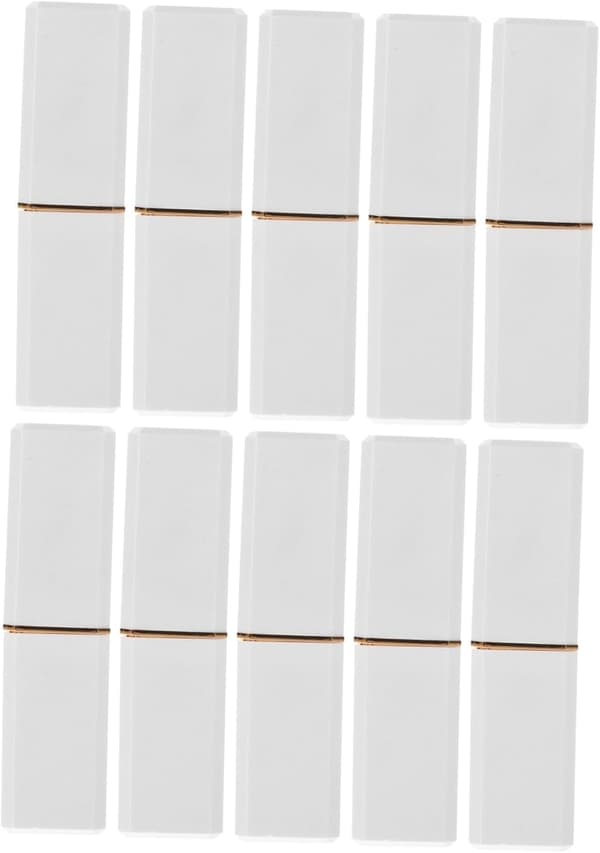 Påfyllbare lipgloss-tuber 10 stk 3,5 g plastleppepomadeflasker tomme kosmetikkbeholdere