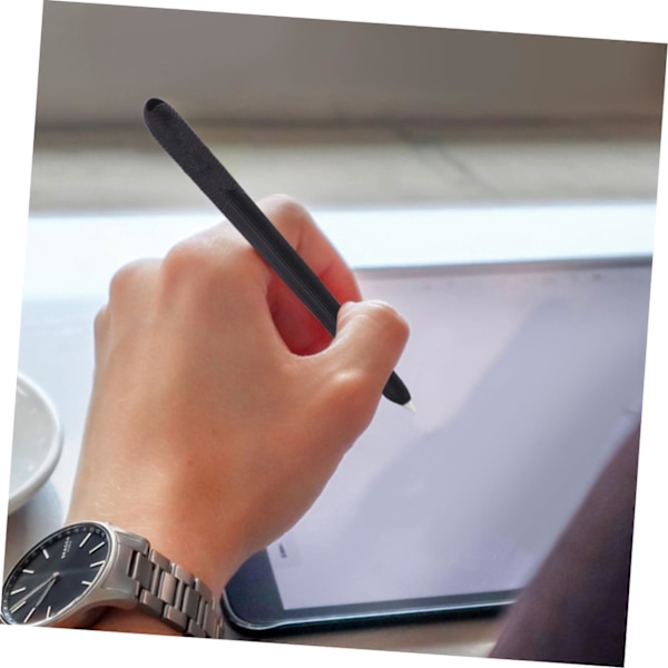 2 kpl Stylus-kynäkotelo Musta silikoninen Stylus-holkki Kynäkotelo 1. sukupolven Stylus-holkki