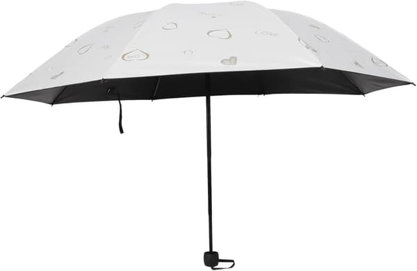 Sammenfoldelig paraply til rejser Kompakt sol til kvinder UV-beskyttelse parasol regnslag