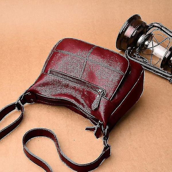 Korkealaatuiset aito nahkaiset naisten käsilaukut, sopivat kaikkiin tyyleihin - olkalaukku ja crossbody-laukku