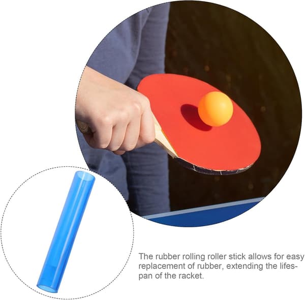 Bordtennisracket Gummi Roller Pin Stick Plast Pingpong Racket Roller Verktyg