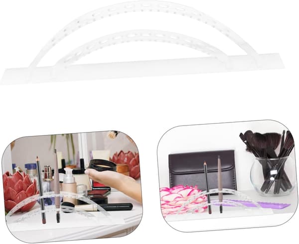 Akryl Bue Makeup Børste Stand Pen Display Rack Makeup Børste Opbevarings Organizer Robust Pen Rack til Badeværelsesvask