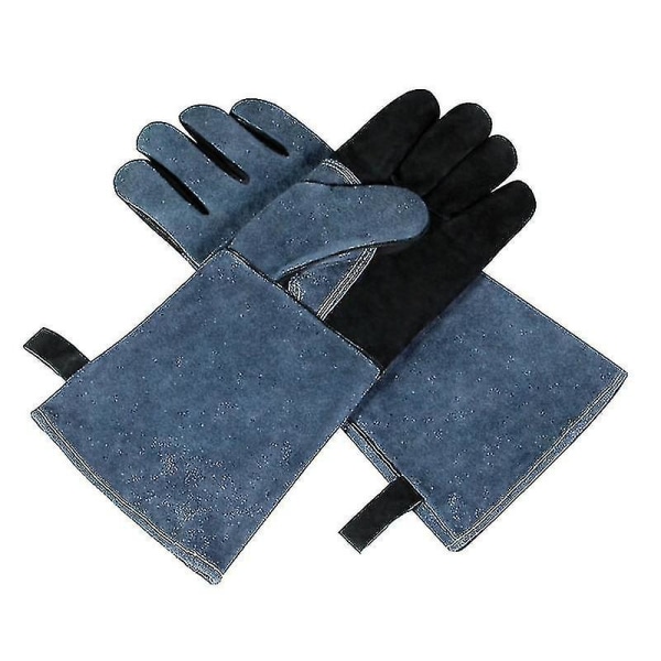 Värmebrandsäkra handskar för svetsarbete Hemuppgifter Anti skållning Mjuk Dark grey