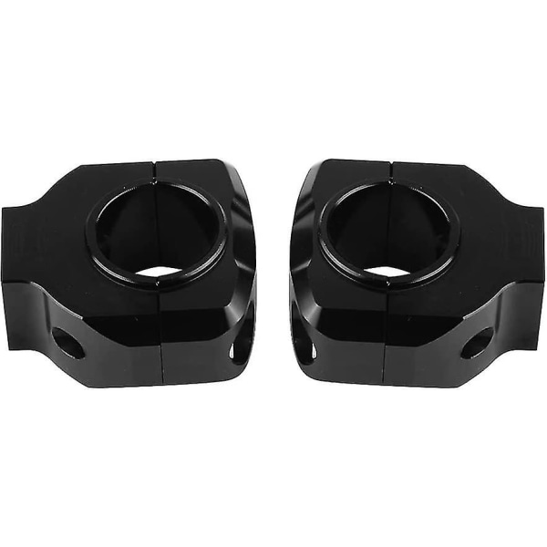 Motorsykkel Styre Klemme Aluminium Holdbar Løfte Bar Klemme Universal Trykk Kode Variabel Styre (svart) (2 stk)