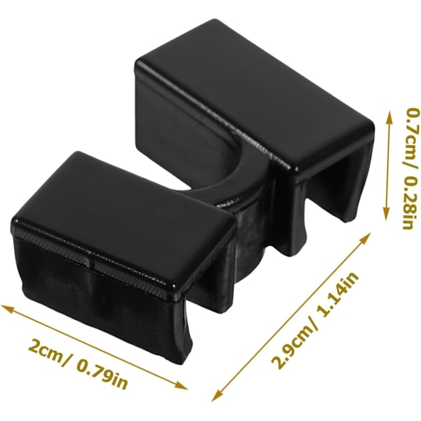 Begynder Spisepinde Trænere 10 stk Genanvendelige Spisepinde Holder Clips Sort