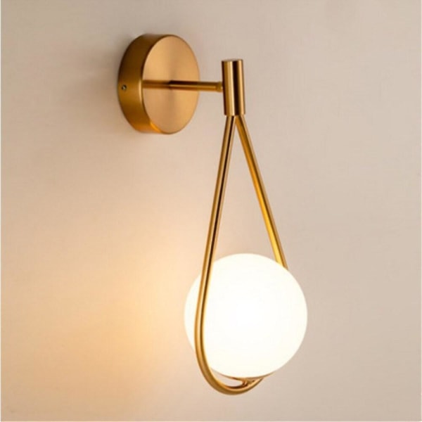 Mini Stil Nordiske Vægslamper Sconce Soveværelse Glaslys
