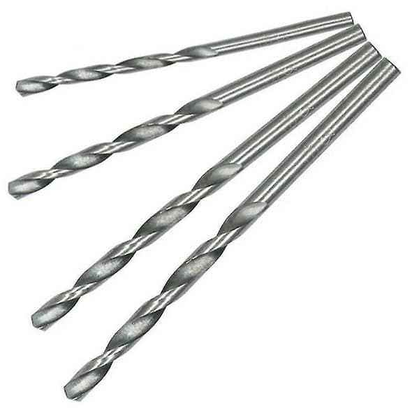Mini Bor Hss Bit 0,5mm-2mm Lige Skaft Twist Bor Bits Sæt Værktøj, (sølv)(40stk)