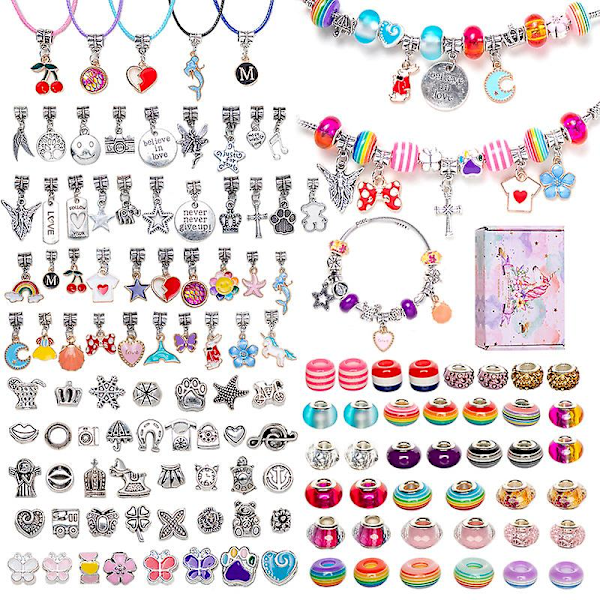 DIY Handgjord Leksak Flickor 6-13 År Gammal Armband Handgjorda Pärlor 130pcs