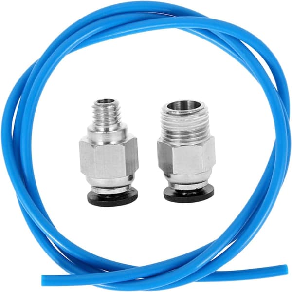 PTFE Bowden-rørsett for 3D-skriver 1m rør (2 * 4mm) Pc4-m6 og Pc4-m10 pneumatiske koblinger