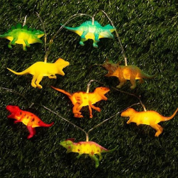 1,5m Dinosaurie-Strängljus för Barnrum 10 LED-lampor Varma Jul