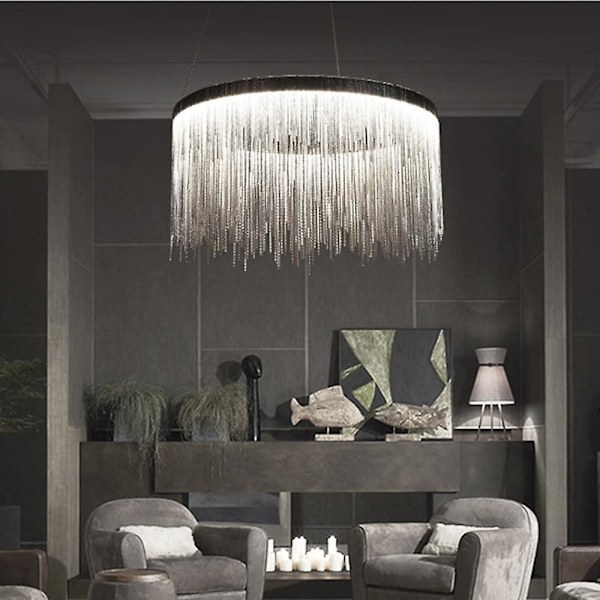 1-lys 50 cm LED Pendellampe Design Chandelier Guld