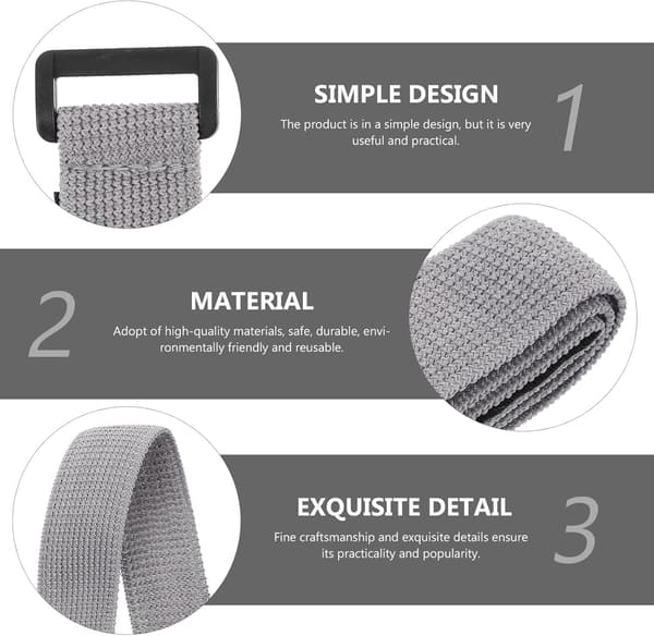 6st Lunchlåda Fasta Remmar Bento Box Elastiska Band Polyester Plast Miljövänliga Elastiska Band