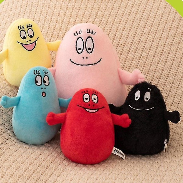 Barbapapa Plussjeleketøy Anime Barbapapa Dukke Myk Stuffet Leke Kawaii Barbapapa Dukke black