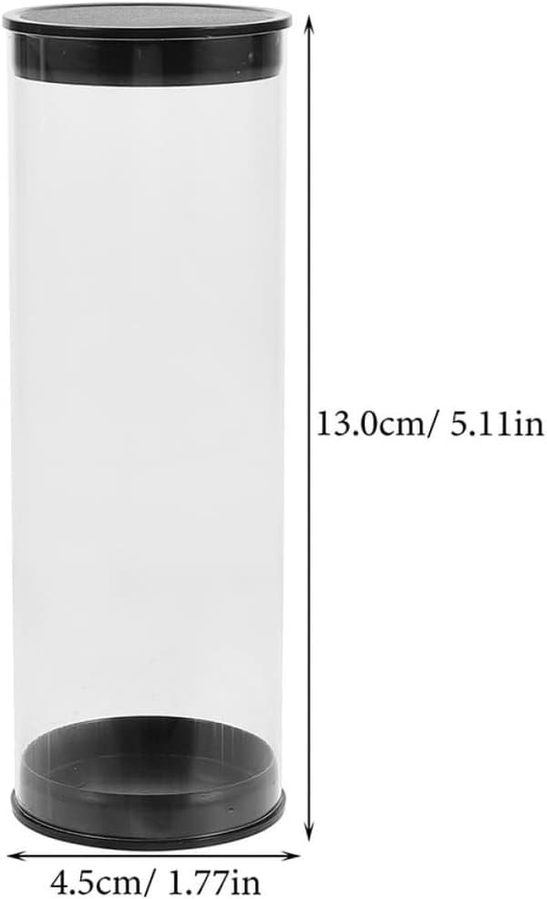 3 stk. golfbold-displayrør i plast 4,5x13,5 cm bærbare golfboldholdere til opbevaring og rejser
