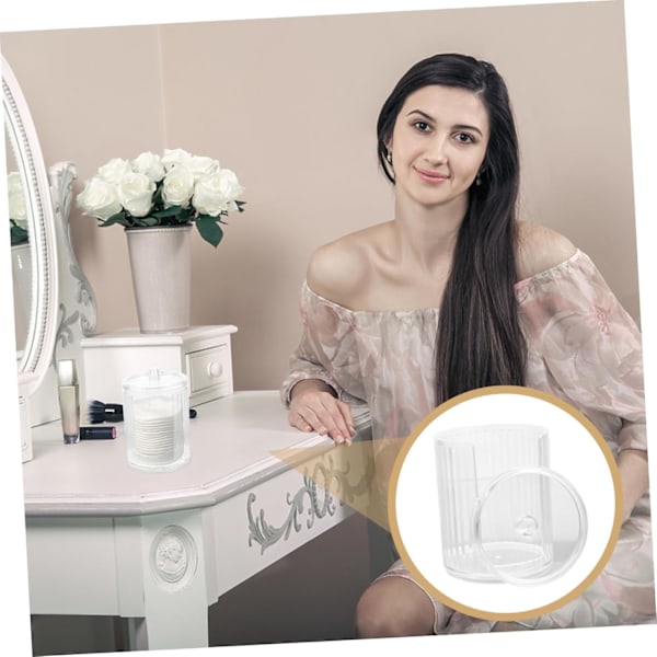 Kosmetik Svampeboks Bærbar Makeup Tilbehør Opbevaring til Pudderkvast Smykker