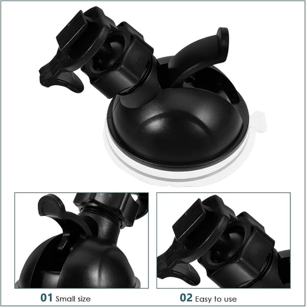 Sugekopp Kameramontering Dash Cam Holder 1/4\" Mini Kulehode for Fleksibel Vinkelposisjonering og Sikker Feste