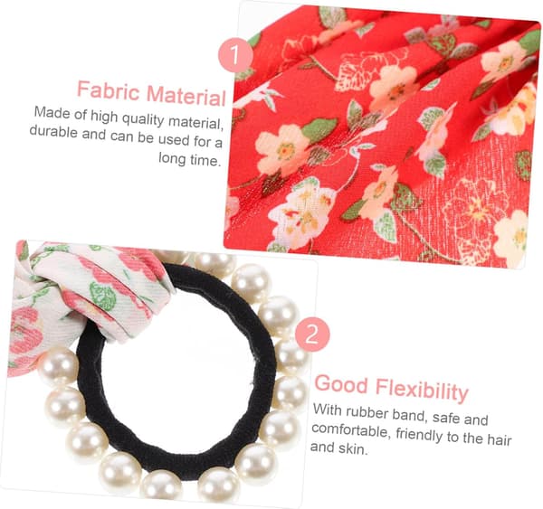 4 st elastiska hårscrunchies för kvinnor, mjuka hästsvanshållare, mångsidiga hårband
