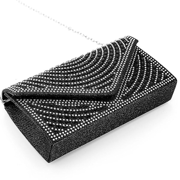 Elegant Rhinestone Handväska Crossbody Väska Axelväska Kvällsväska För Dagligt Bruk Champagne