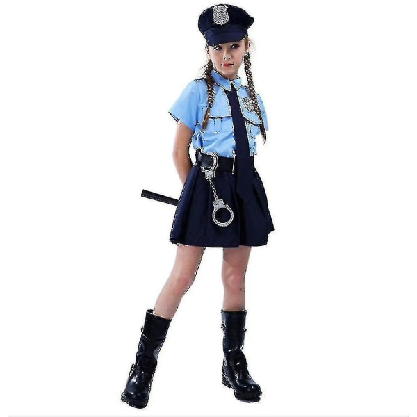 Kids Girls Uniform Costume Fancy i ett stykke 3-4 Years