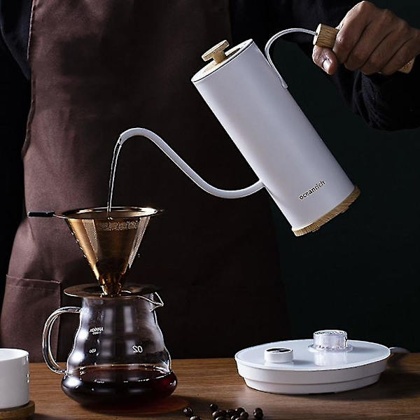 Temperaturstyret Elektrisk Kaffekande i Rustfrit Stål