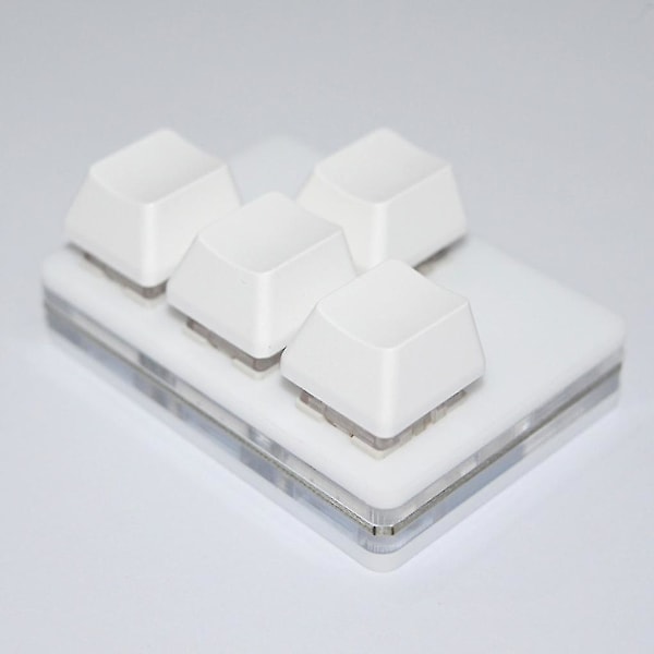Mini 4-näppäimen pelikirjoitin Mukava kosketuspelikirjoitin Pelikonsolien lisävaruste White Switch