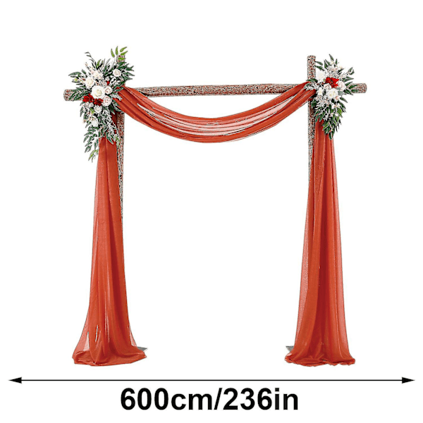 2 Panel Bryllupsbue Sne-Stof Gardin Til Bryllup